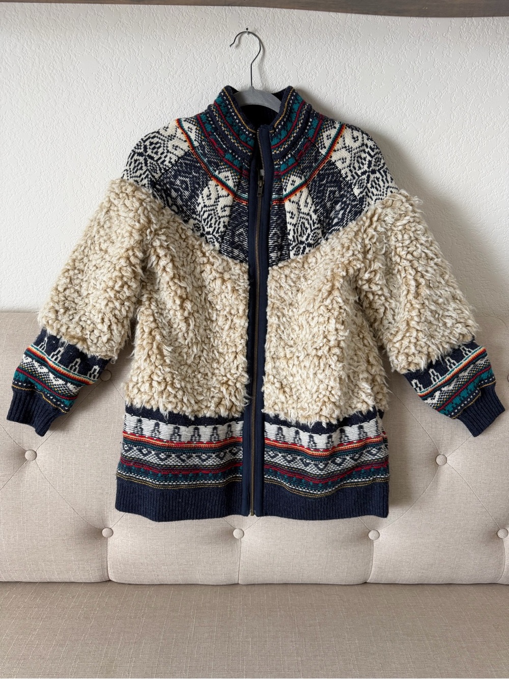 Anthropologie Pilcro Longline Sherpa Bomber Jacket - Picture 4 of 10